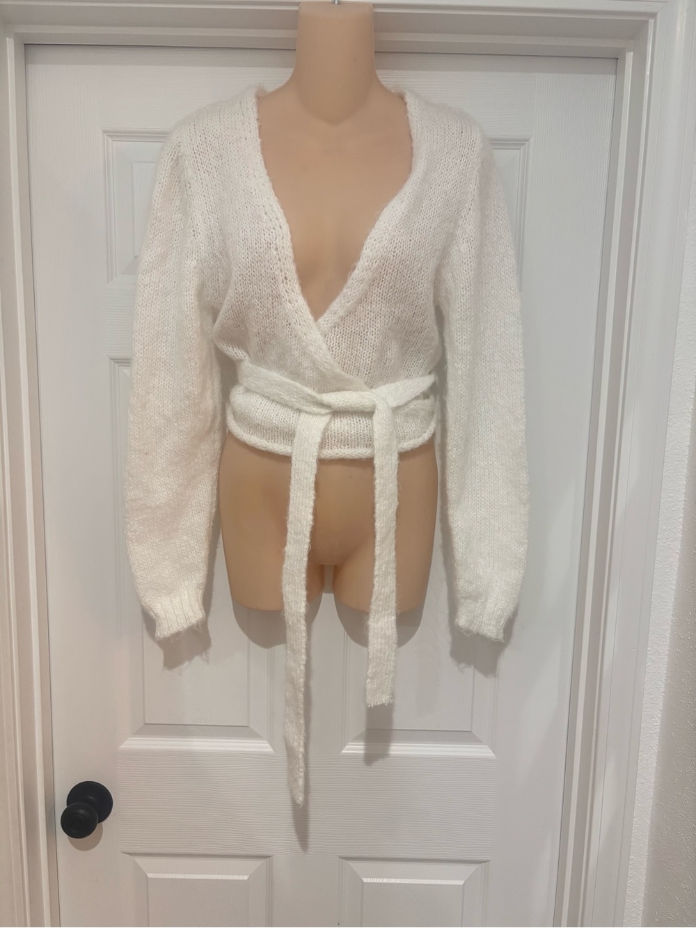 Brand new Cotton On White Wrap Knit Sweater